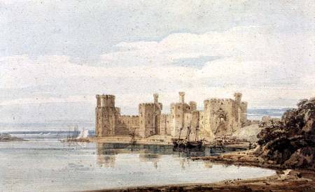 Caernarvon Castle from Thomas Girtin