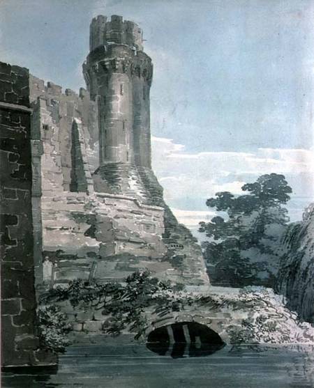 Caesar's Tower, Warwick Castle  on from Thomas Girtin