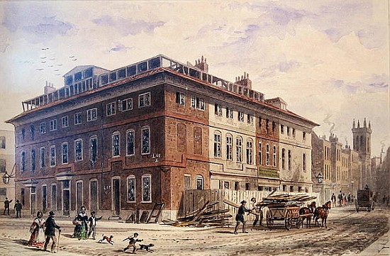 Old House in New Street Square, South East Front from Thomas Hosmer Shepherd