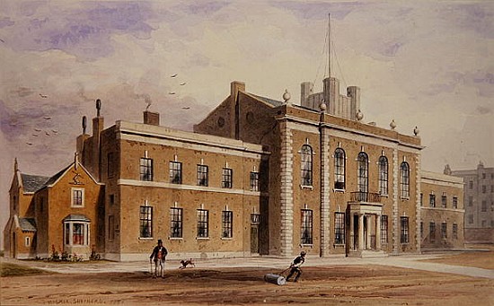 Royal Artillery House, Finsbury Square from Thomas Hosmer Shepherd