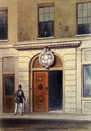 The Entrance to Tallow Chandler''s Hall from Thomas Hosmer Shepherd