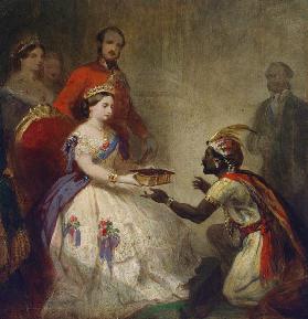Queen Victoria Giving the Bible to an African Chief