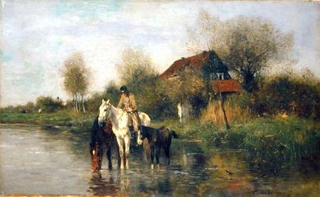 Horses at Water from Thomas Ludwig Herbst