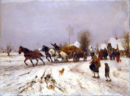 A Village in Winter from Thomas Ludwig Herbst