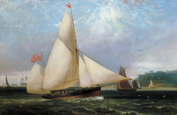 The 12th Duke of Norfolk's Yacht 'Arundel' (oil on canvas) from Thomas Luny