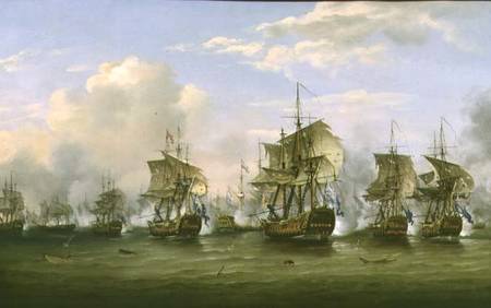 The Battle of Dogger Bank from Thomas Luny