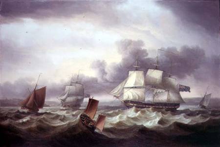 Shipping off Plymouth Sound from Thomas Luny