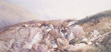 A Rest by a Highland Burn from Thomas Miles Richardson d.Ä.