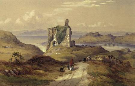 Tarbert Castle, Loch Fyne from Thomas Miles Richardson d.Ä.