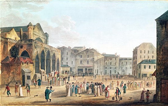 View of Saint-Germain-l''Auxerrois, c.1802 from Thomas Naudet