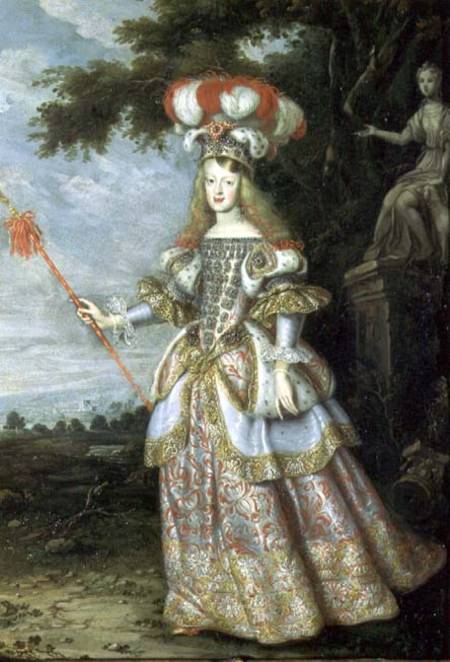 Empress Margaret Theresa (1651-73), 1st wife of Emperor Leopold I (1640-1705) of Austria, dressed as from Thomas of Ypres