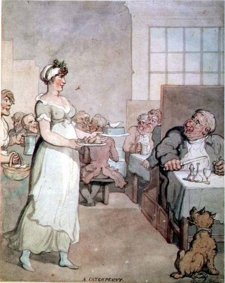 A Catchpenny, or A Penny 'Slap Bang' Shop (pencil, pen & from Thomas Rowlandson