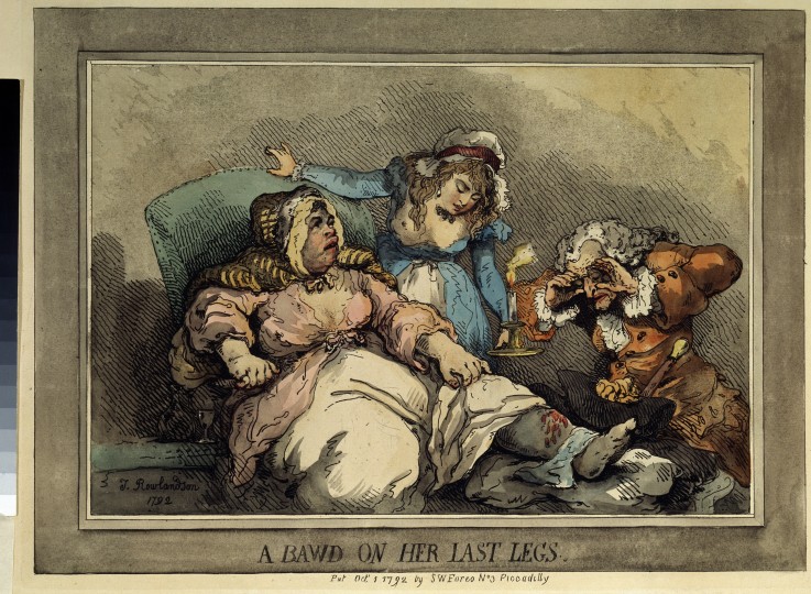 A bawd on her last legs from Thomas Rowlandson