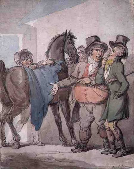 The Horse Deal (pen, w/c & pencil on from Thomas Rowlandson