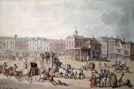 The Market Place, Kingston-upon-Thames from Thomas Rowlandson