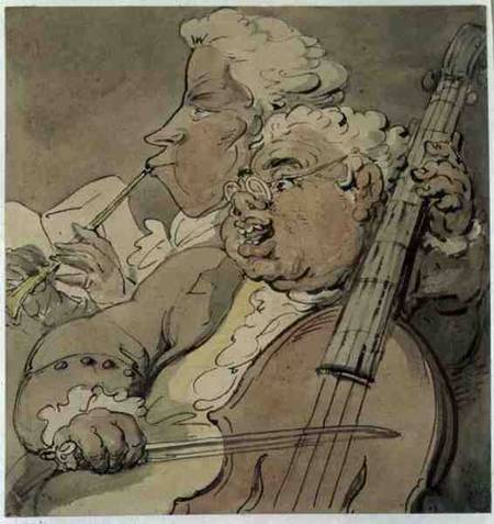 Two Musicians from Thomas Rowlandson