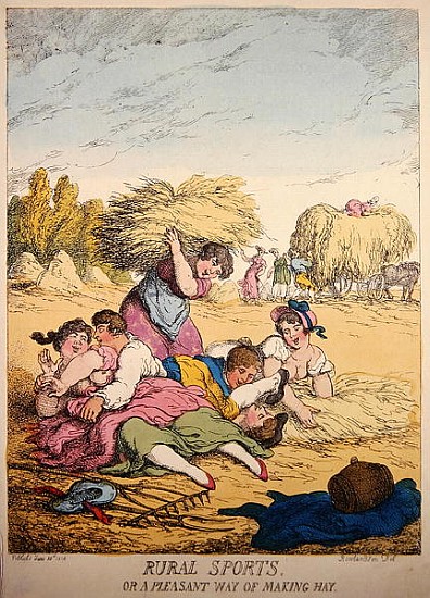 Rural Sports or A Pleasant way of making Hay from Thomas Rowlandson