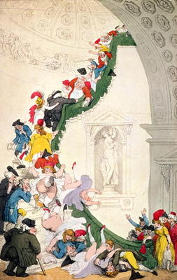 The Exhibition Stare Case, c.1800 (engraving) from Thomas Rowlandson