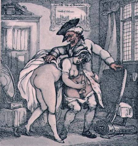 The Toss Off, poem and illustrations from Thomas Rowlandson