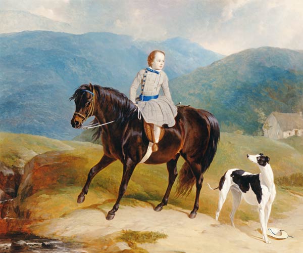 Master Edward Coutts Marjoriebanks on his Pony from Thomas Sidney Cooper