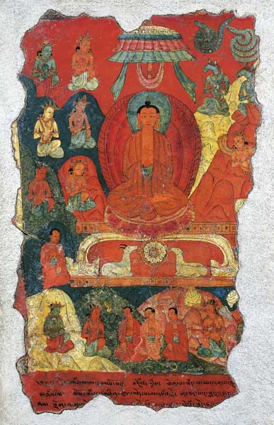 The First Sermon of Buddha from Tibetan Art
