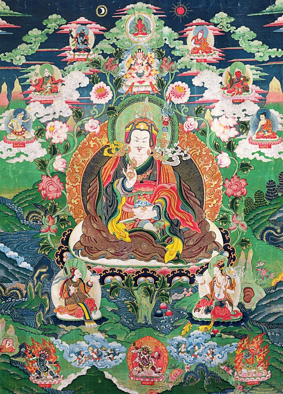Tanka of Padmasambhava from Tibetan Art