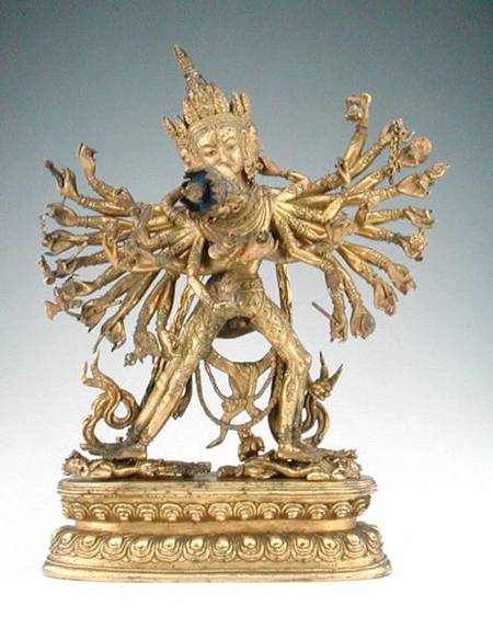 Kalacakra (gilt copper alloy & pigment) from Tibetan Art