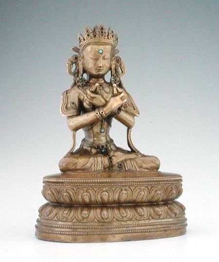 Vajradhara Buddha (copper alloy & gems) from Tibetan Art