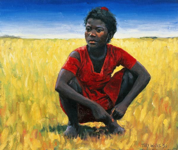 Girl in Red, 1992 (oil on canvas)  from Tilly  Willis