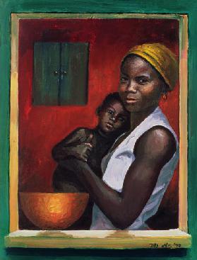 Through the Window, 1992 (oil on canvas) 