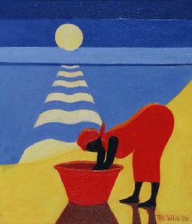 By the Sea Shore, 1998 (oil on canvas) 