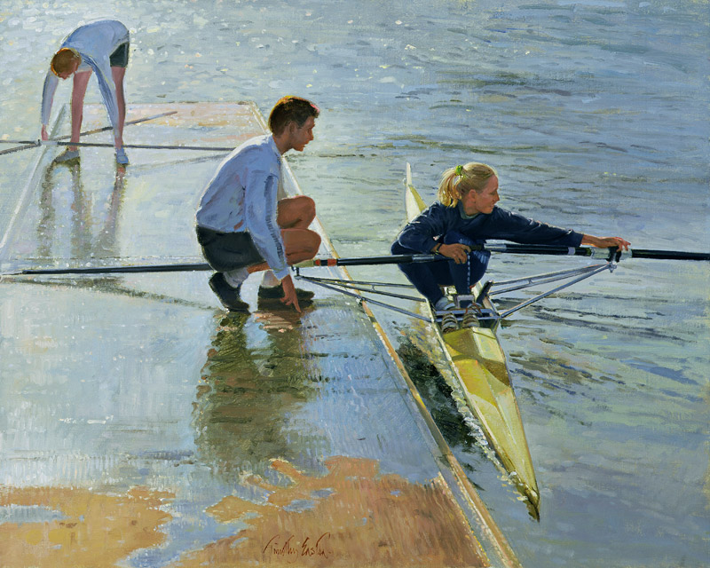 Adjustments at Henley, 1999-2000 (oil on canvas)  from Timothy  Easton