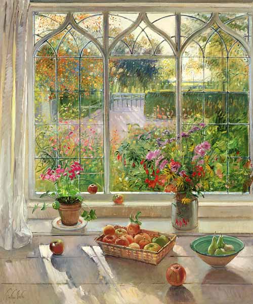 Autumn Fruit and Flowers, 2001 (oil on canvas)  from Timothy  Easton