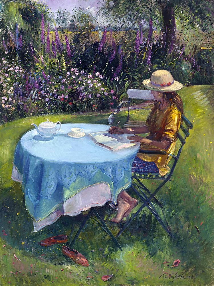 The MidMorning Essay, 1992 (oil on canvas)  from Timothy  Easton