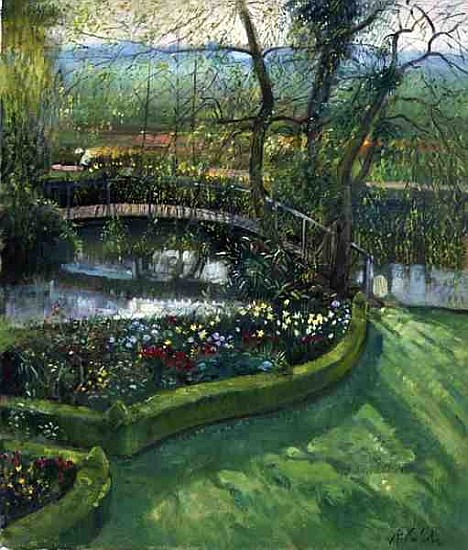 Bridge Over the Willow, Bedfield (oil on canvas)  from Timothy  Easton