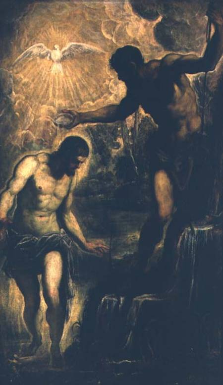 The Baptism of Christ from Jacopo Robusti Tintoretto