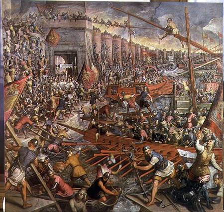 The Capture of Constantinople in 1204 from Jacopo Robusti Tintoretto