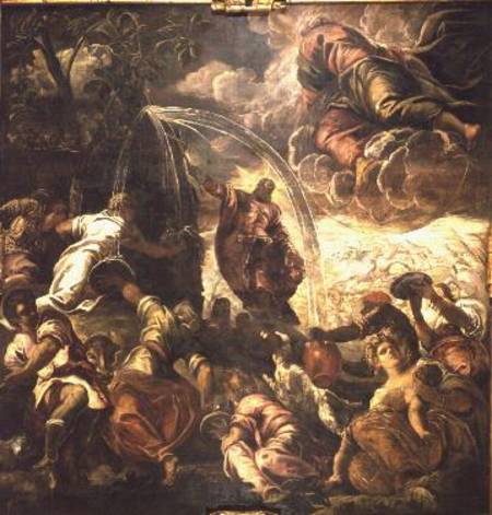 Moses Striking Water from the Rock from Jacopo Robusti Tintoretto