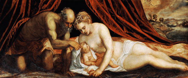 Venus, Vulkan und Amor. from Jacopo Robusti Tintoretto