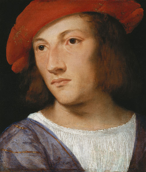 Bildnis eines jungen Mannes from Tizian (aka Tiziano Vercellio)