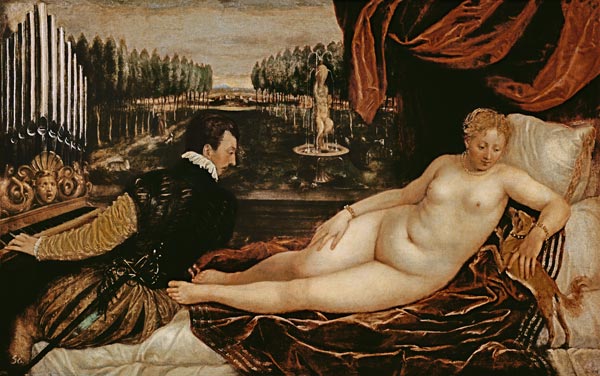 Venus and the Organist from Tizian (aka Tiziano Vercellio)