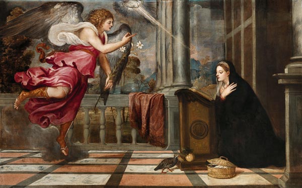 Annunciation to Mary / Titian / c.1540 from Tizian (aka Tiziano Vercellio)