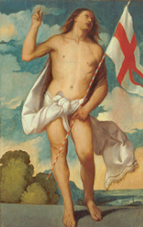 Der auferstandene Christus. from Tizian (aka Tiziano Vercellio)
