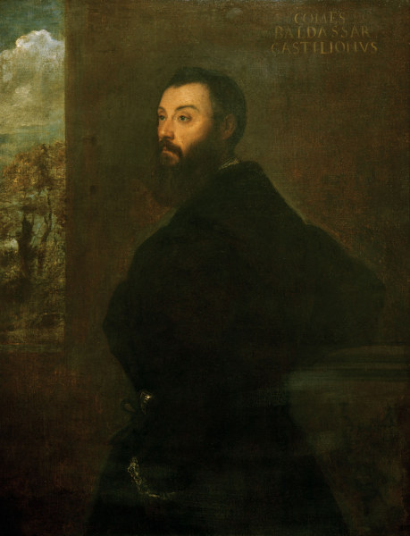 Baldassare Castiglione / Gem.v.Tizian from Tizian (aka Tiziano Vercellio)