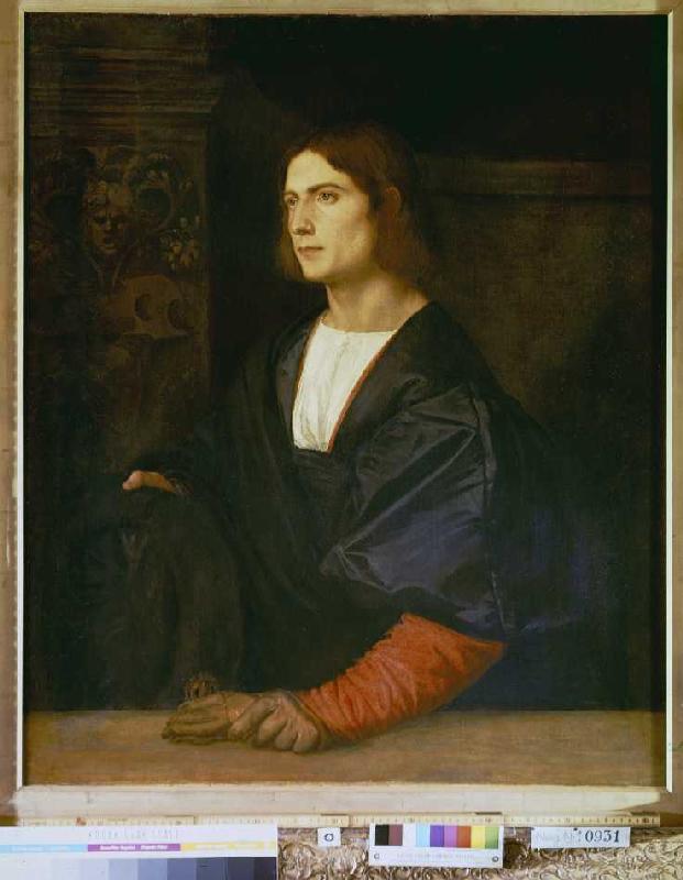 Bildnis eines Jünglings from Tizian (aka Tiziano Vercellio)