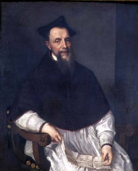 Portrait of Bishop Ludovico Beccadelli from Tizian (aka Tiziano Vercellio)