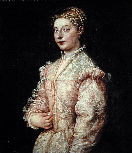 Portrait of Lavinia Vecellio from Tizian (aka Tiziano Vercellio)