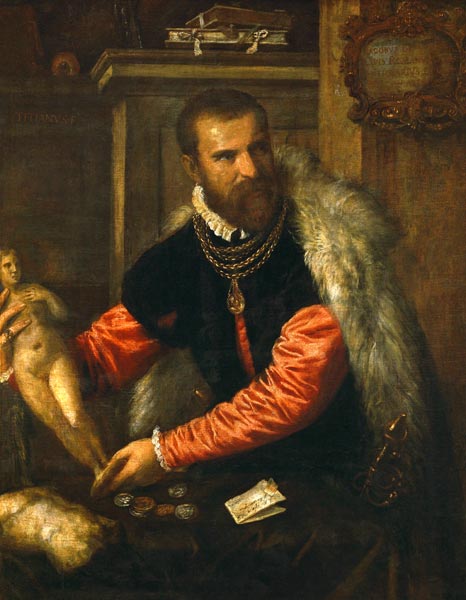 Jacopo de ' Strada from Tizian (aka Tiziano Vercellio)