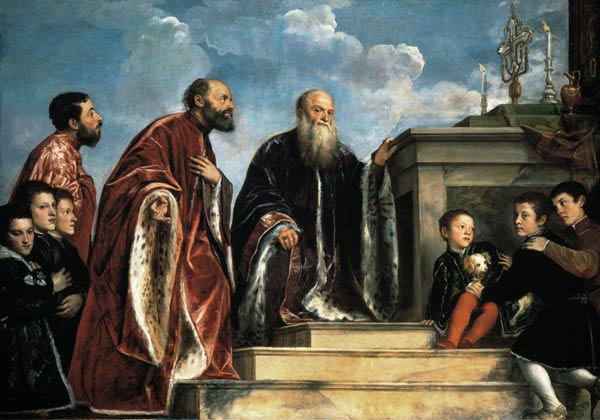 Titian / The Vendramin Family / c. 1547 from Tizian (aka Tiziano Vercellio)
