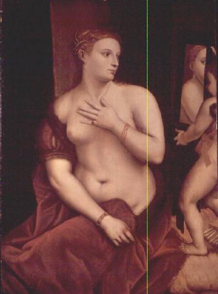Venus in Front of the Mirror from Tizian (aka Tiziano Vercellio)